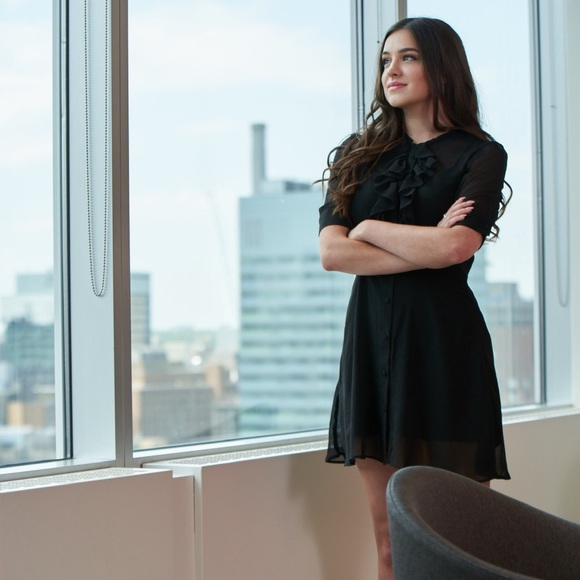 Sophisticated black mini dress (set of 2) - Picture 2 of 8